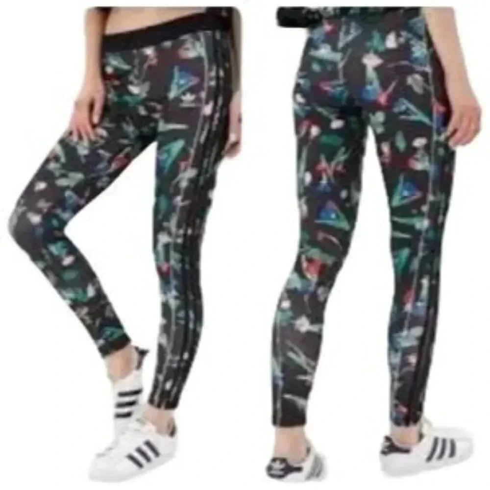 Adidas Bellista Black Floral Pants